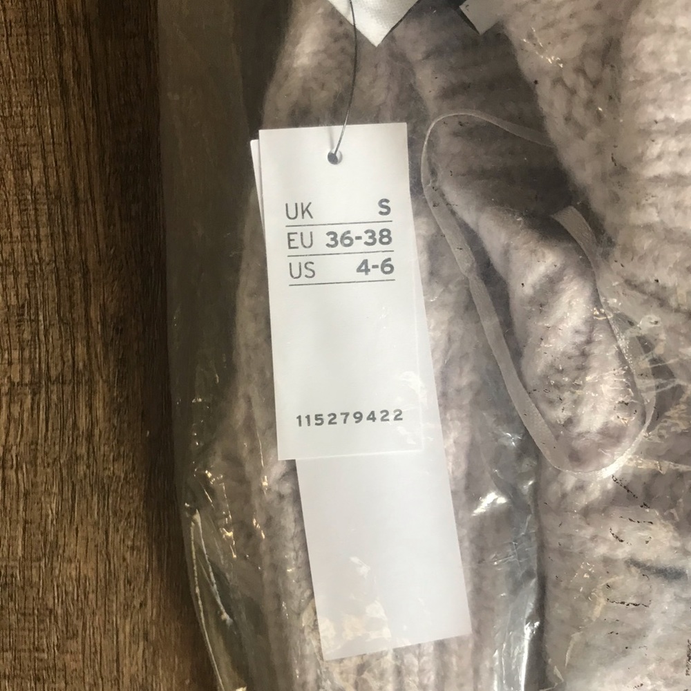 Topshop Knitted Textured Cable Jumper in Lilac - UK S / US 4-6 - NWT - Picture 9 of 10